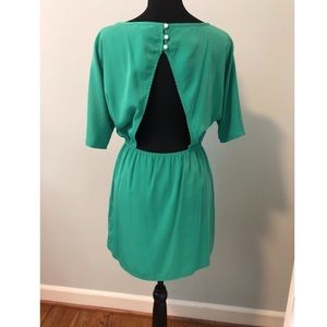 Green open back mini